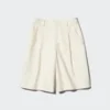 Jersey geplooide lange Shorts voor dames