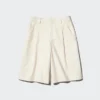 Jersey geplooide lange Shorts voor dames