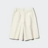 Jersey geplooide lange Shorts voor dames