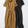 Jumpsuit van linnenmix voor dames