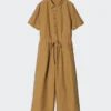 Jumpsuit van linnenmix voor dames