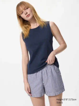 Katoenen Easy Shorts voor dames | Streep