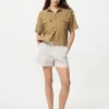Katoenen Easy Shorts voor dames | Streep