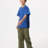 Kids DRY-EX T-shirt met V-hals | Tweekleurig