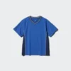 Kids DRY-EX T-shirt met V-hals | Tweekleurig