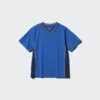 Kids DRY-EX T-shirt met V-hals | Tweekleurig