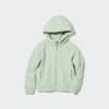 Kids Ultra Stretch Dry Sweat Longsleeves Hoodie met doorlopende rits