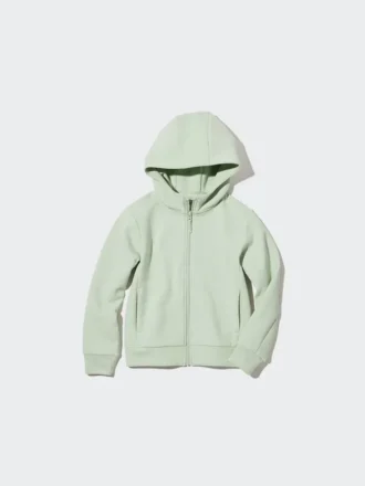 Kids Ultra Stretch Dry Sweat Longsleeves Hoodie met doorlopende rits