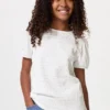 Kinder-T-shirt met pofmouwen | Rimpel