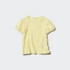 Kinder-T-shirt met pofmouwen | Rimpel