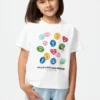 Kinder-T-shirt met Sanrio-figuren en opdruk