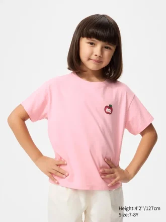 Kinder-T-shirt met Sanrio-figuren en opdruk