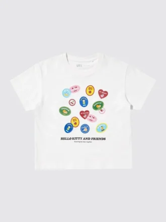 Kinder-T-shirt met Sanrio-figuren en opdruk