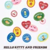 Kinder-T-shirt met Sanrio-figuren en opdruk