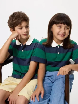 Kinderen Dry Pique gestreept Poloshirt