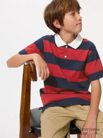 Kinderen Dry Pique gestreept Poloshirt