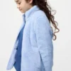Kinderjas met volledige ritssluiting van pluizig fleece