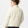 Kinderjas met volledige ritssluiting van pluizig fleece