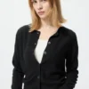 Kort kasjmier vestje voor dames
