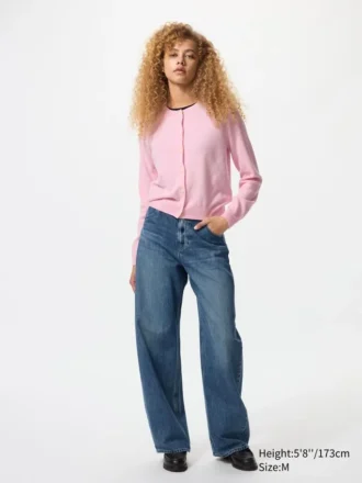 Kort kasjmier vestje voor dames