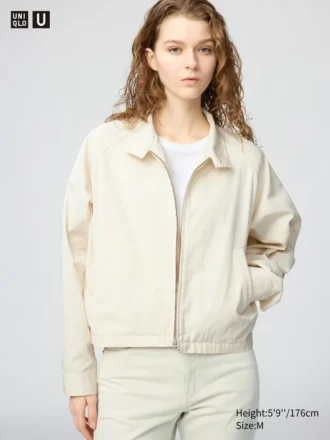 Korte blouson van katoenmix voor dames