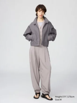 Korte blouson van katoenmix voor dames