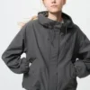Korte parka van katoenmix voor dames