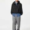 Korte parka van katoenmix voor dames