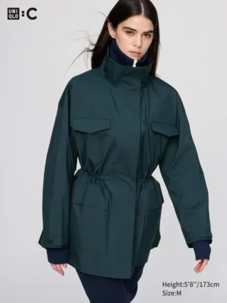 Korte utility-mantel voor dames