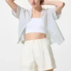 Linnen-katoenen Shorts voor dames