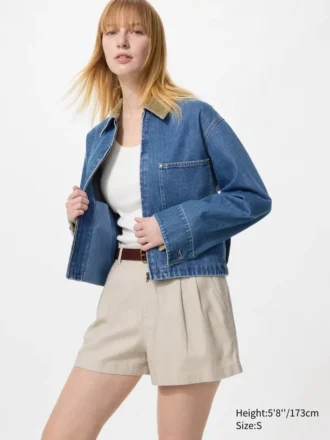 Linnen-katoenen Shorts voor dames