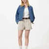 Linnen-katoenen Shorts voor dames