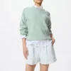 Linnen-katoenen Shorts voor dames | Gestreepte