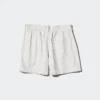 Linnen-katoenen Shorts voor dames | Gestreepte | 2,5″