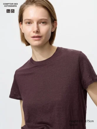 Linnen T-shirt voor dames