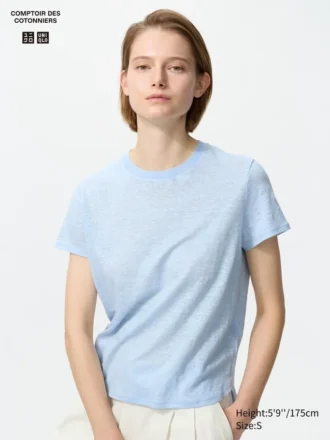 Linnen T-shirt voor dames
