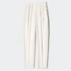 Linnenmix broek met wijde pijpen voor dames