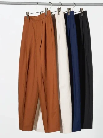 Linnenmix broek met wijde pijpen voor dames