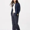 Linnenmix Easy-broek voor dames | Gestreepte