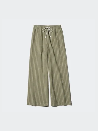 Linnenmix Easy-broek voor dames | Gestreepte