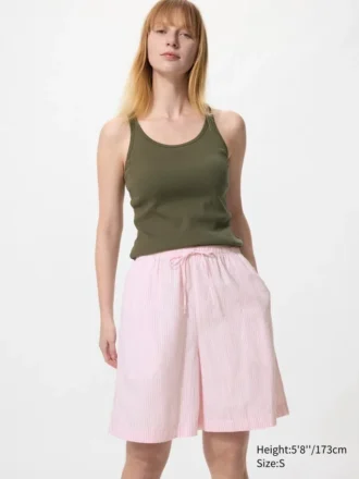 Linnenmix Easy Shorts voor dames | Streep