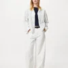 Linnenmix overalls voor dames | Gestreepte
