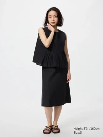 Midi-rok van linnenmix voor dames | Shorts