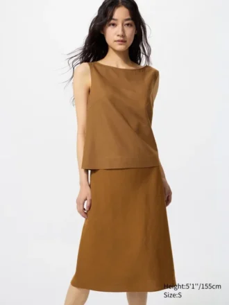 Midi-rok van linnenmix voor dames | Shorts
