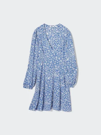 Mini-jurk met V-hals en Longsleeves voor dames