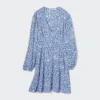 Mini-jurk met V-hals en Longsleeves voor dames