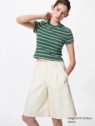 Mini-T-shirt voor dames | Gestreepte