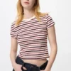 Mini-T-shirt voor dames | Gestreepte