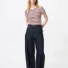 Mini-T-shirt voor dames | Gestreepte