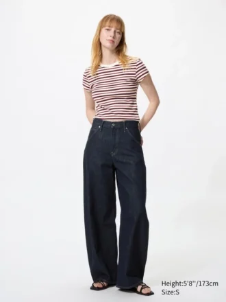 Mini-T-shirt voor dames | Gestreepte